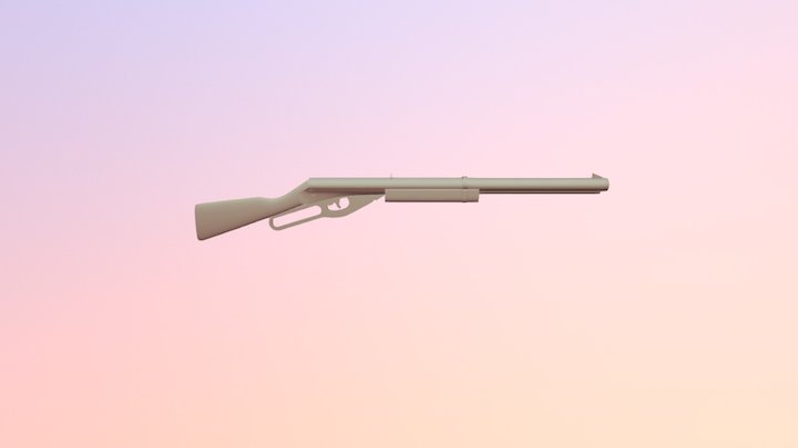 BB Gun 2.1 High Poly 3D Model