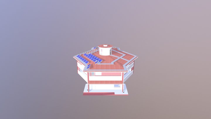 6-corner House 3D Model