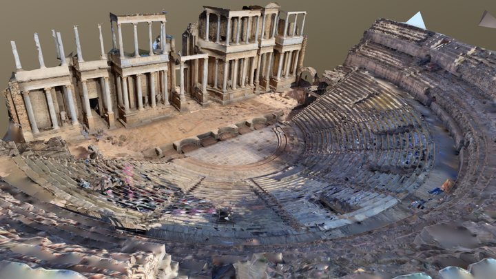 Teatro Romano Merida 3D Model