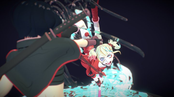 Harley Quinn - Katana (Suicide Squad ISEKAI) 3D Model