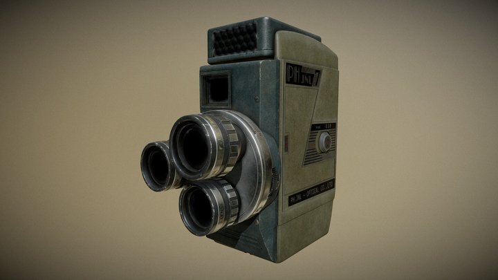 Vintage Video Camera – Modelo 3D gratuito STL