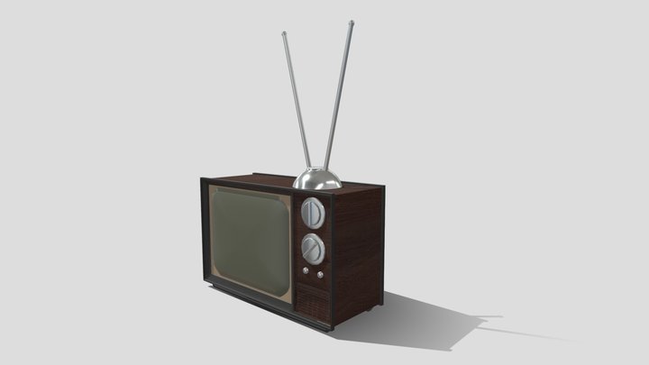 Retro TV 3D Model