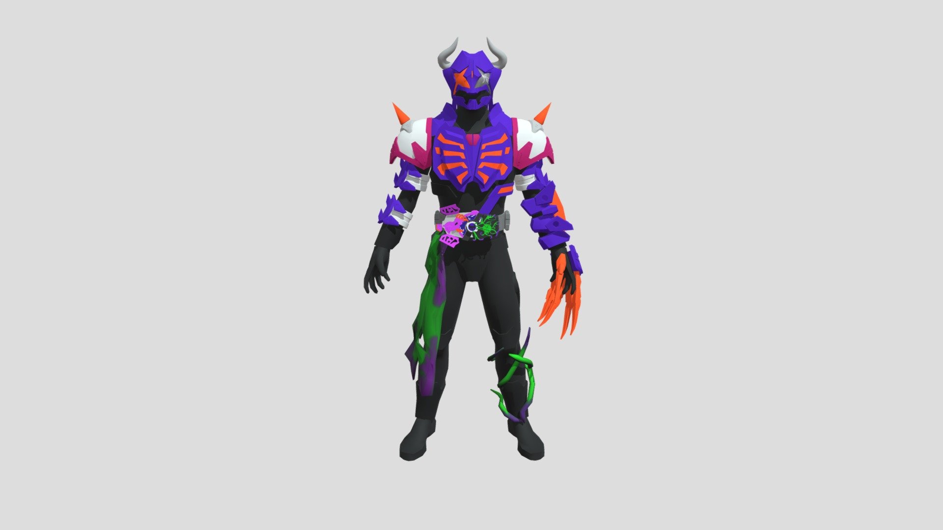 Kamen Rider Buffa Zombi Jyamato - 3D Model By Hendri Susanto ...