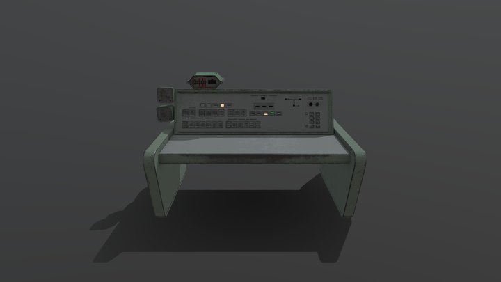 Missile Control Desk 3D Model