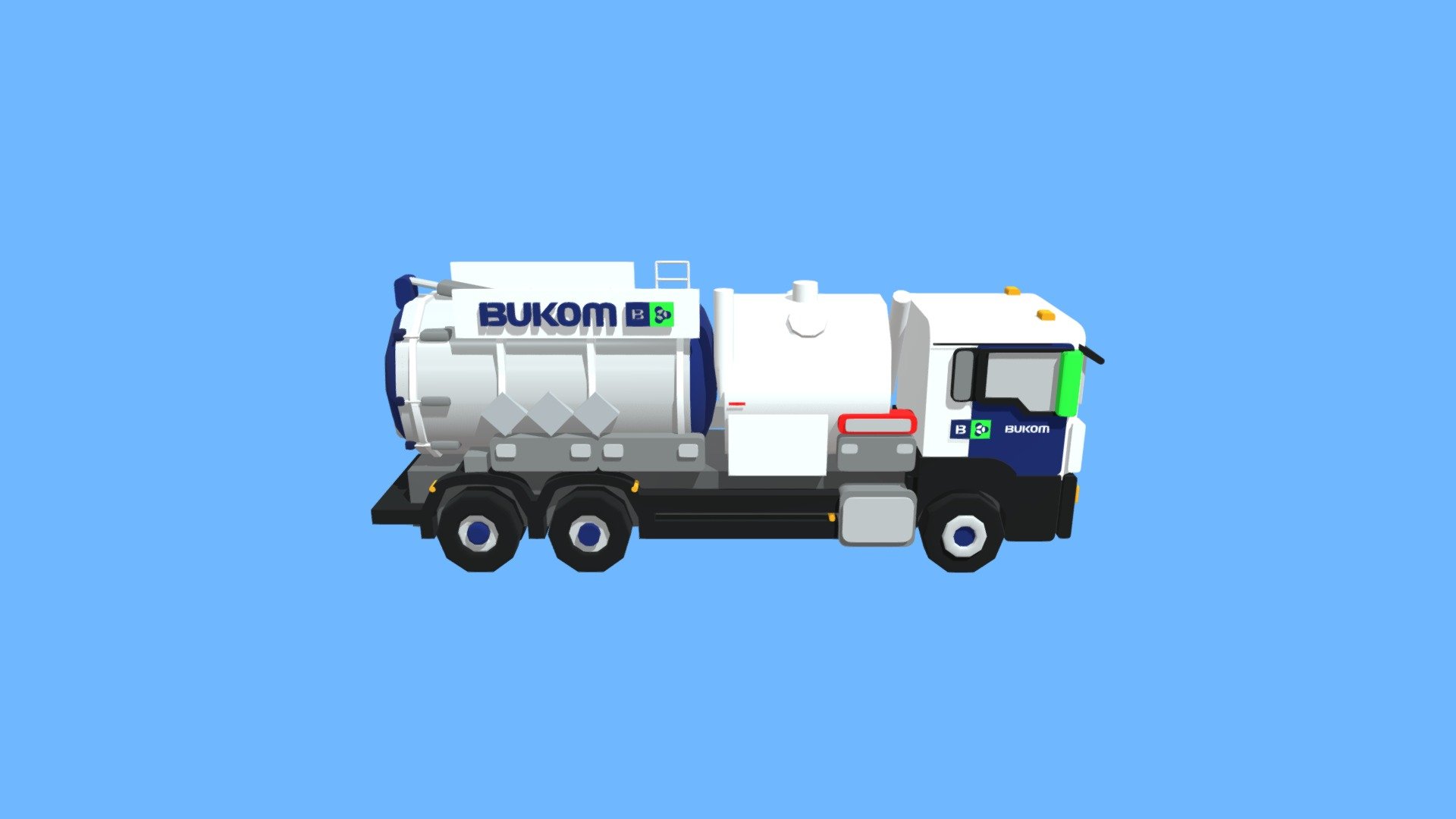 Industrial vacuum truck Download Free 3D model by marketingbukom