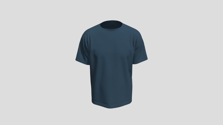Sports Tee Shirt (Loose) 3D Model