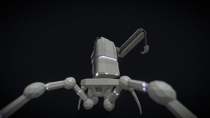 Robot spider | my my third model in blender 3D Model