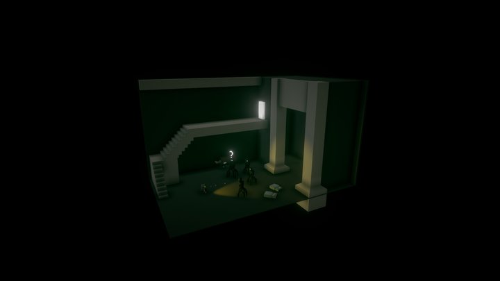 SceneSketchfabLowpoly 3D Model