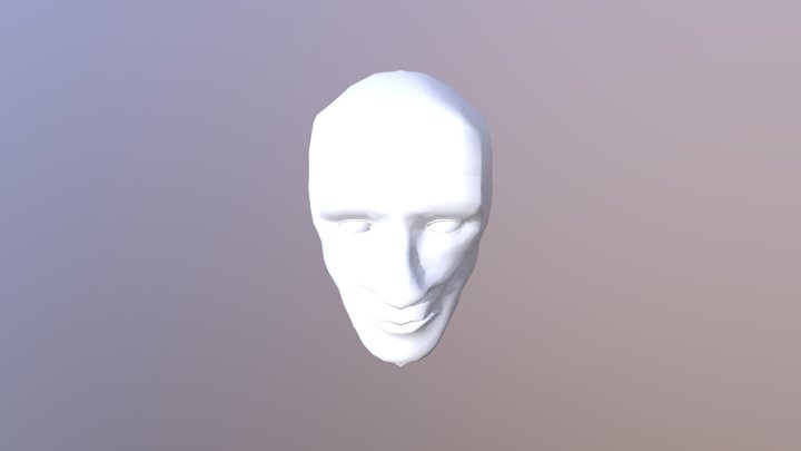 Dude Bro Head 2 3D Model