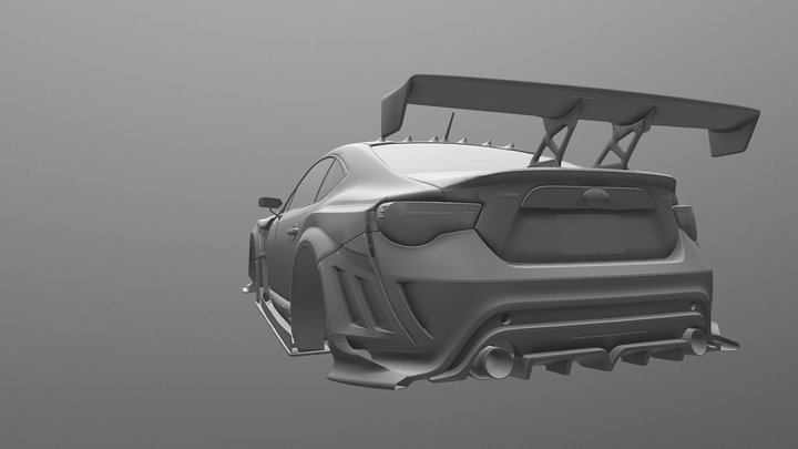 Subaru BRZ Varis 3D Model