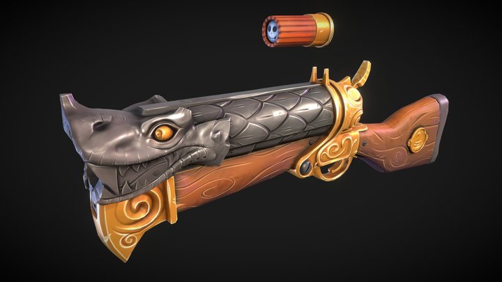 Dragon's Breath Shotgun 3D Model