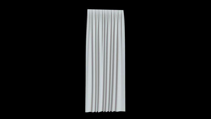 Curtain Flannel 3D Model