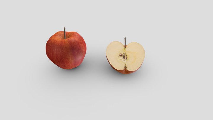 蘋果 3D Model