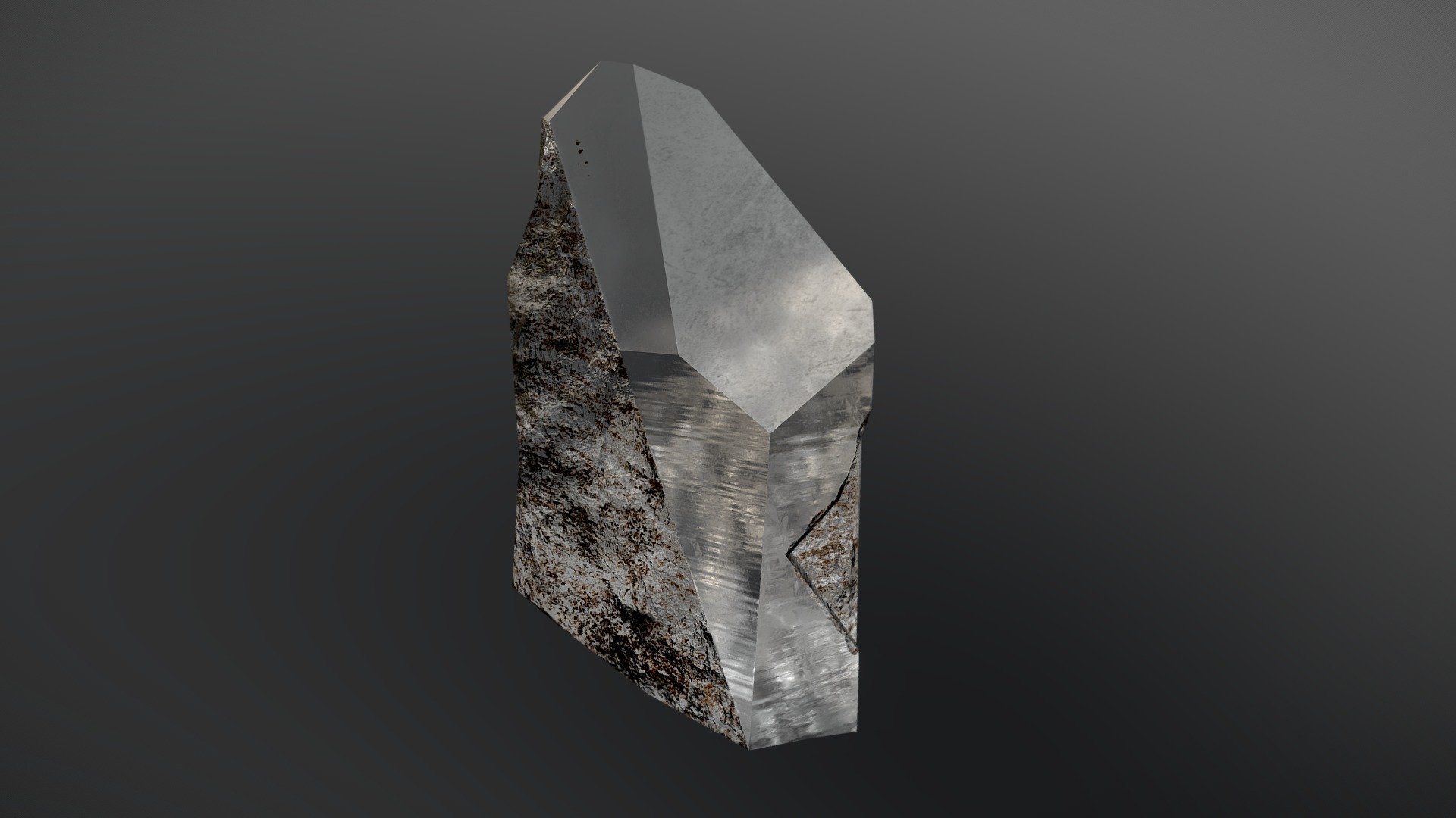 Quartz, small broken fragment Buy Royalty Free 3D model by felipehez