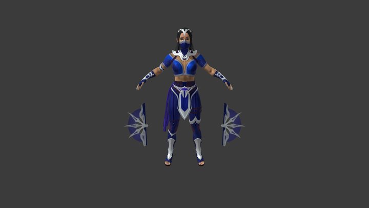 Kitana/Mortal Kombat 1(2023).Low poly model 3D Model