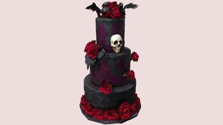 Wedding Cake -  Goth – Kostenloses 3D-Modell STL