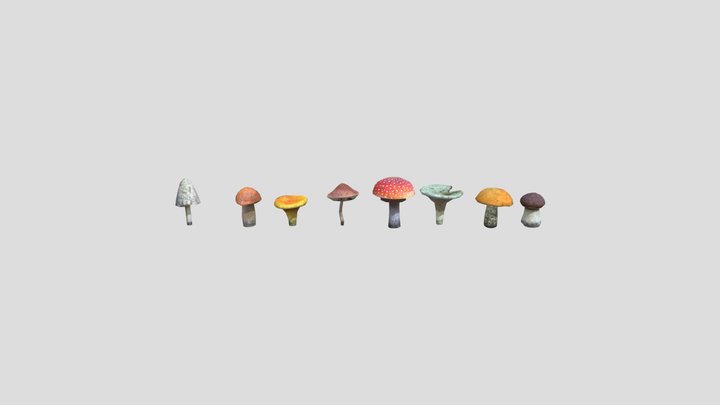 mushrooms realistic