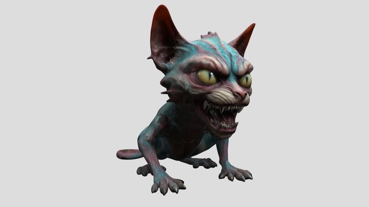 Whiskers - average house cat – Kostenloses 3D-Modell STL