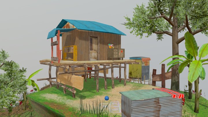 DAE Diorama - Grandma's house 3D Model