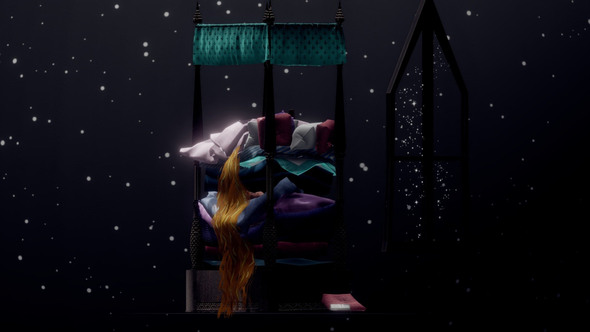 Princess and the Pea — Sketchfab embed 3D viewer