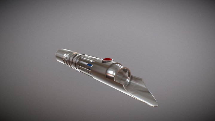 Custom lightsaber hilt 3D Model