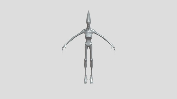 alien humanoid figure 3D Model