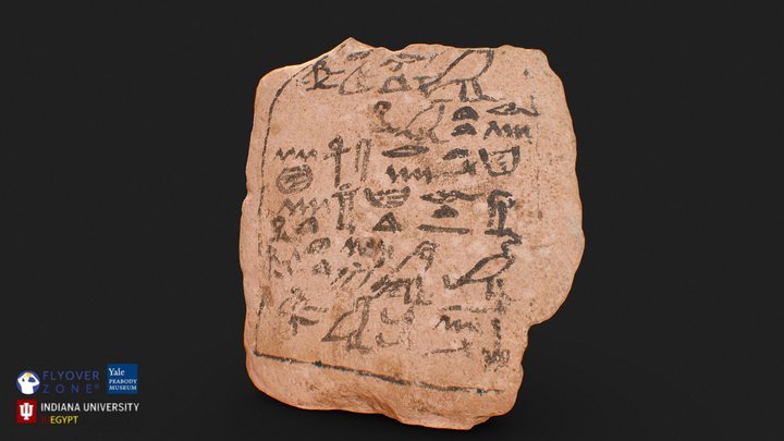 3D rendering of Small Stele of Hornakht