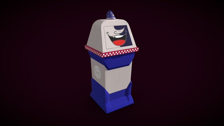Moon Trash Bin | Fan Art 3D Model