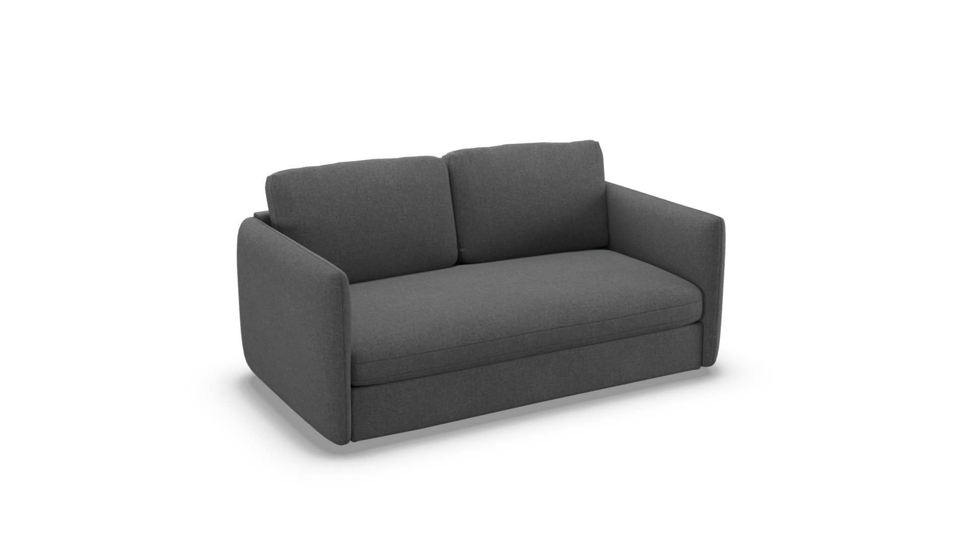 Fletcher 3 Seater Sofa Bed, Marl Grey 3D model by (madeit