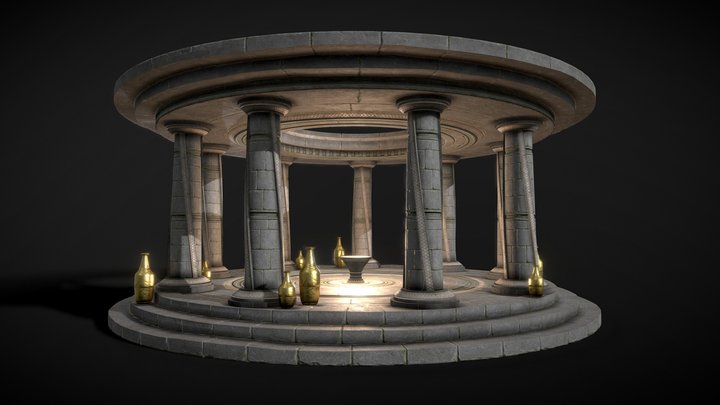 Sanctuary, Ancient altar 3D Model
