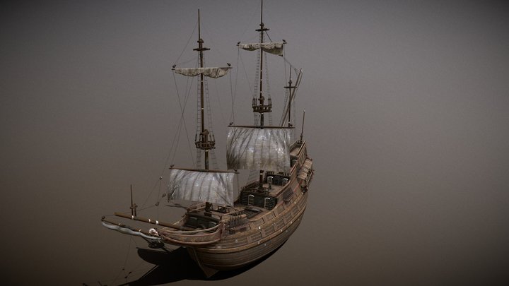 dutch ship large 3D Model