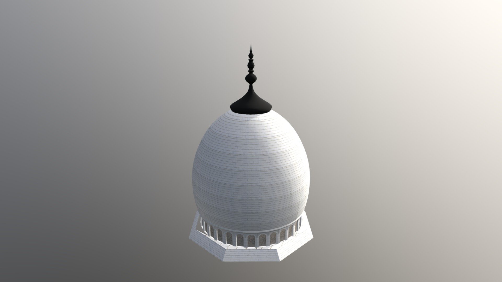 Mosque's dome - 3D model by Chouaaib.Babaoui [8ff8fab] - Sketchfab