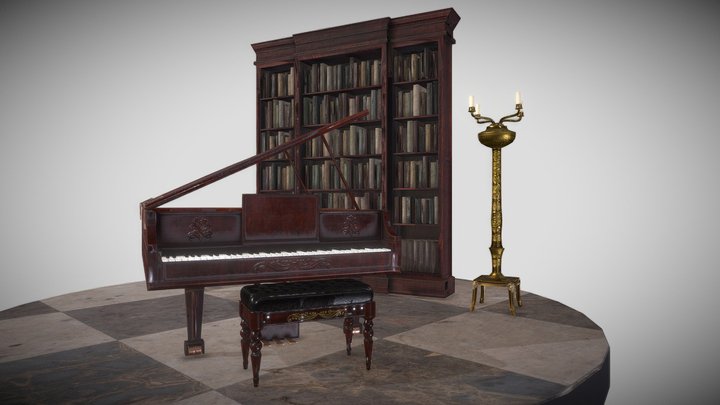 Grand Piano 3D Model