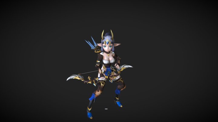 Elf Pose2 3D Model