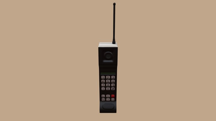 Retro Phone 3D Model