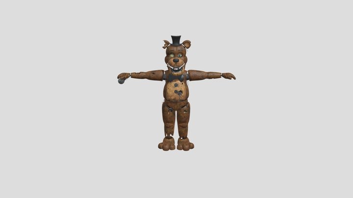 Stylized Unwithered Freddy(Secnerix) 3D Model