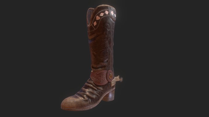 Cowboy Boot 3D Model
