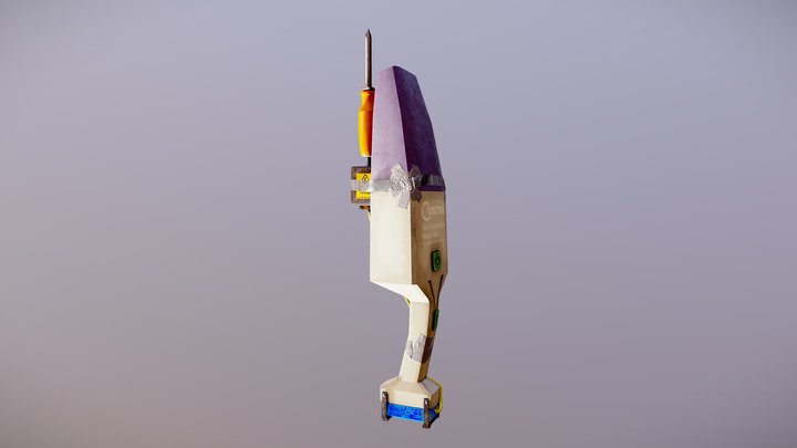 Makeshift Power Drill 3D Model