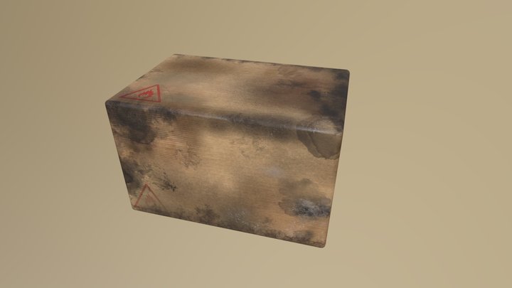 Cardboard Box 3D Model