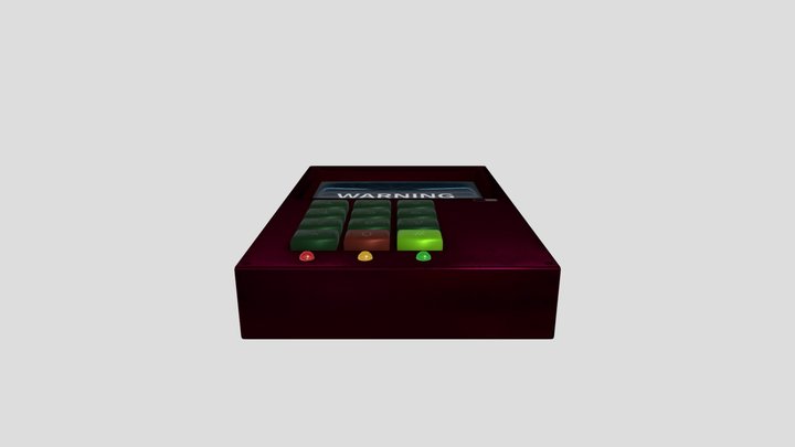 Scifi Control Panel Numpad Buttons