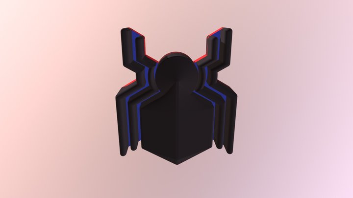 Spiderman Colour 3D Model