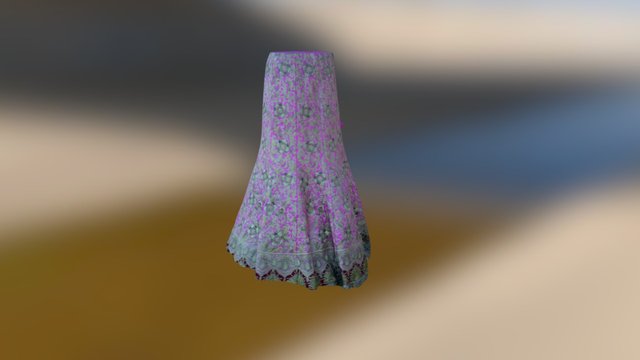 Wedding dress Indian Traditional 3D Model