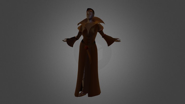 Danica - Sorceress Robe 3D Model