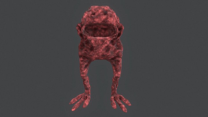 Horror Game Creature 3D Model