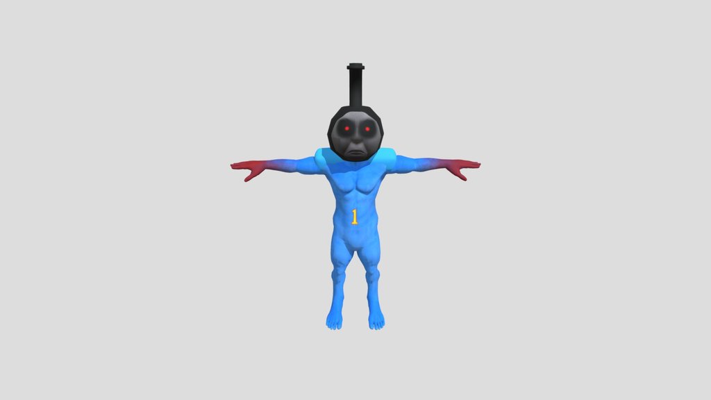 Thomas the slender engine OBJ