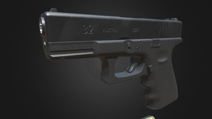 PBR Pistol 3D Model