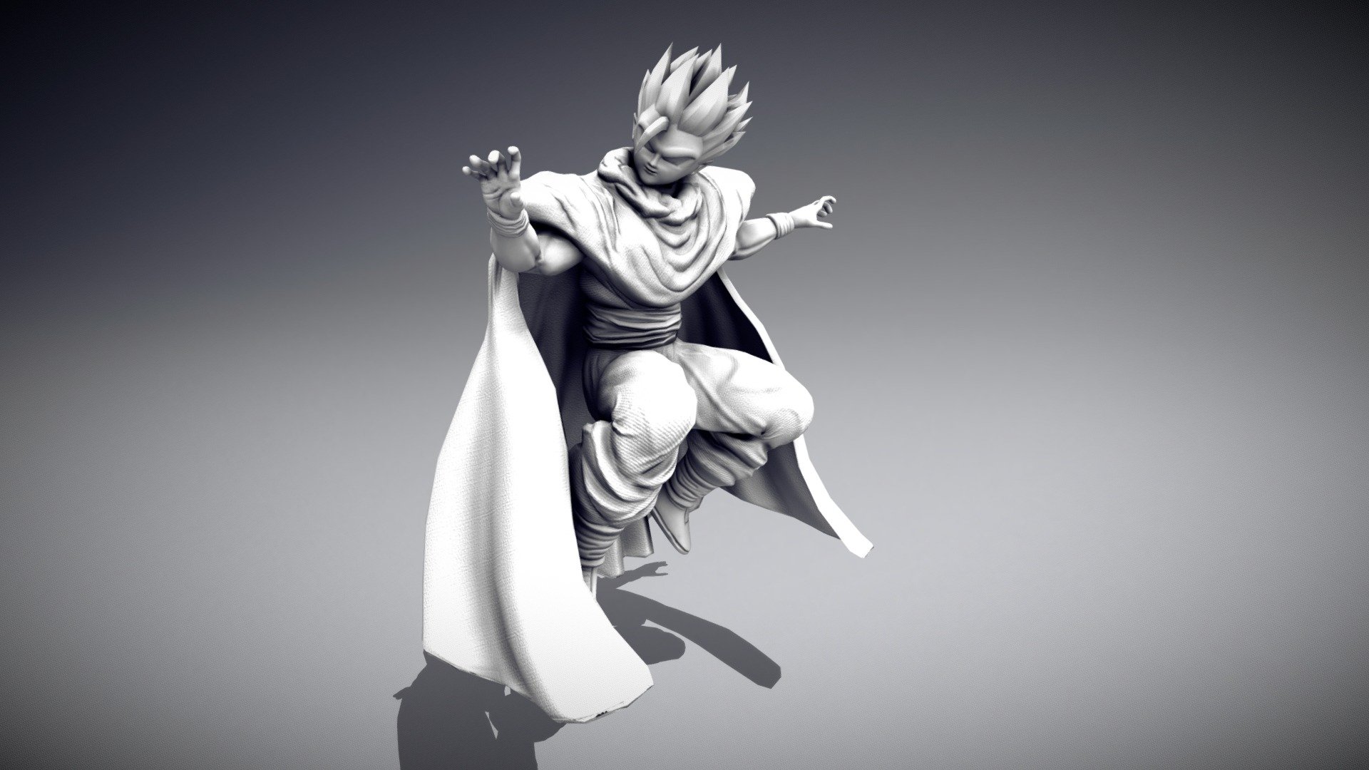 3D file Gohan SSJ5 Dragon Ball AF 🐉・3D printer model to download