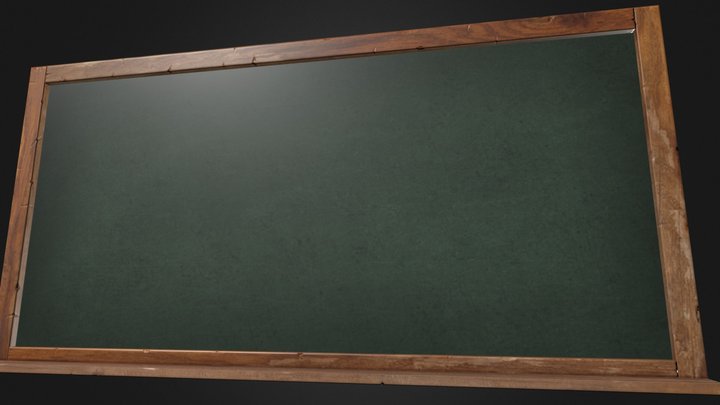 Blackboard 3D Model
