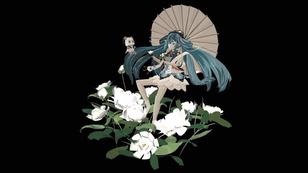 Hatsune Miku and Jasmine