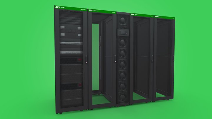 EcoStruxure Row Data Center Solutions 3D Model
